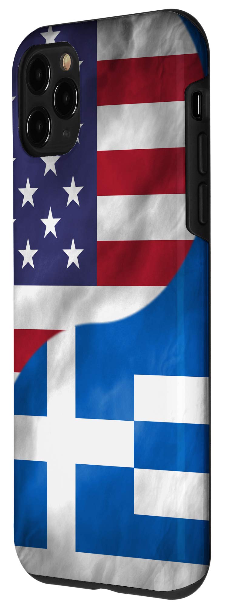 iPhone 11 Pro Case - USA Greece Flag Design for Travel & Culture