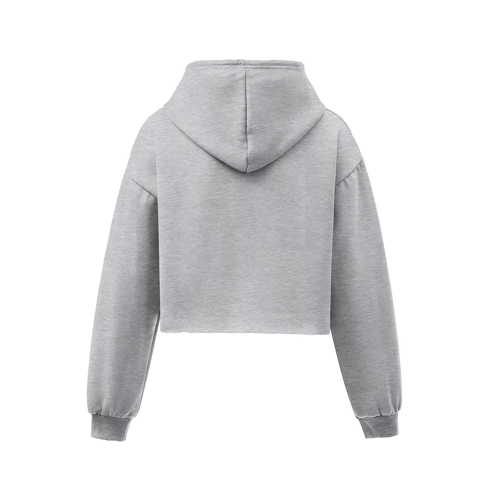 KEEVICI Women's Cute Frog Skateboard Print Cropped Hoodie - Soft Cotton Aesthetic Sweatshirt, Long Sleeve Workout Pullover Top for Casual Wear, Street Fashion & Skateboarding