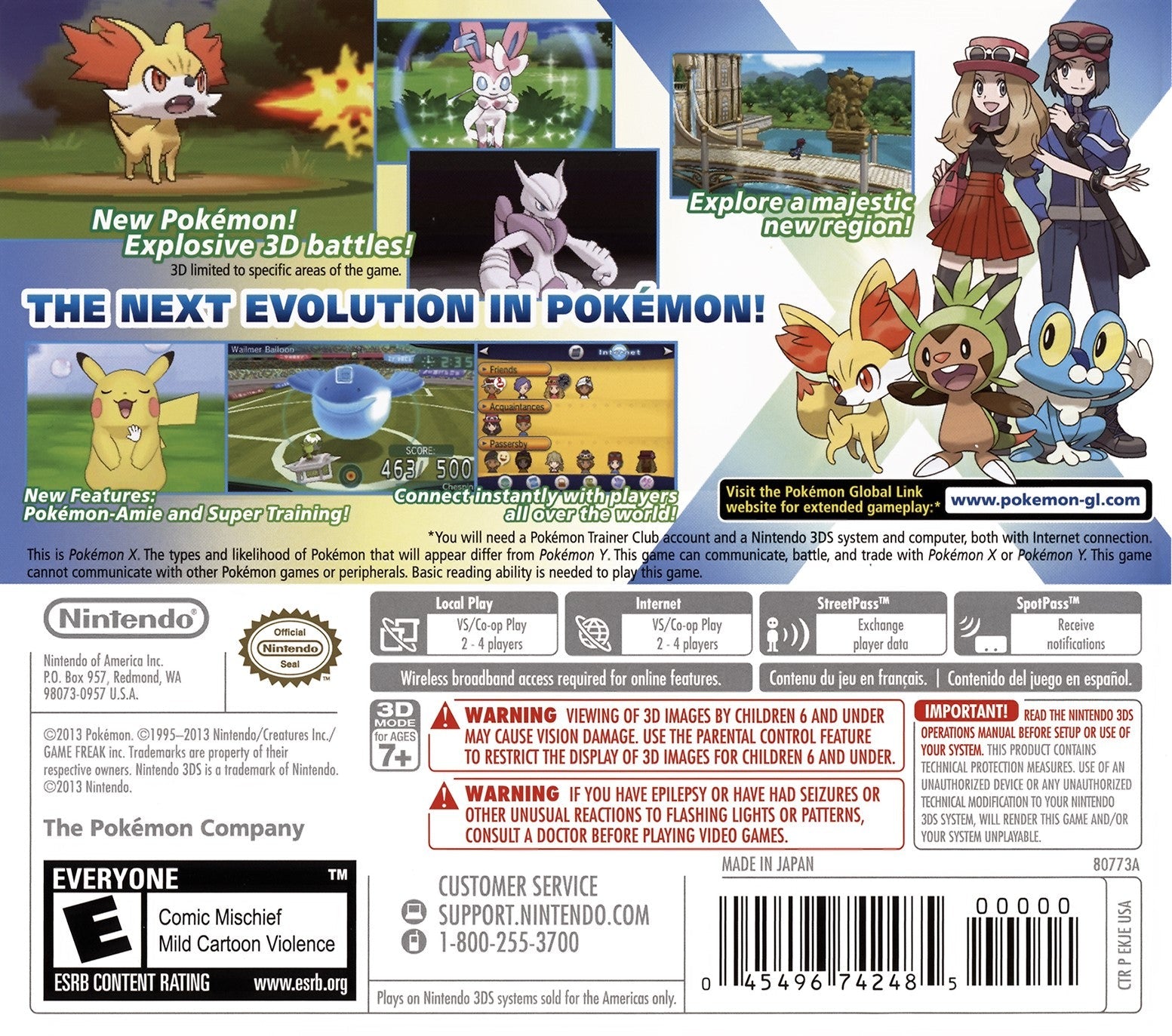 Used Pokemon X 3DS Video Game - Authentic Nintendo DS Cartridge for Collectors & Gamers | Perfect for Retro Gaming, Gift Giving & Pokemon Battles