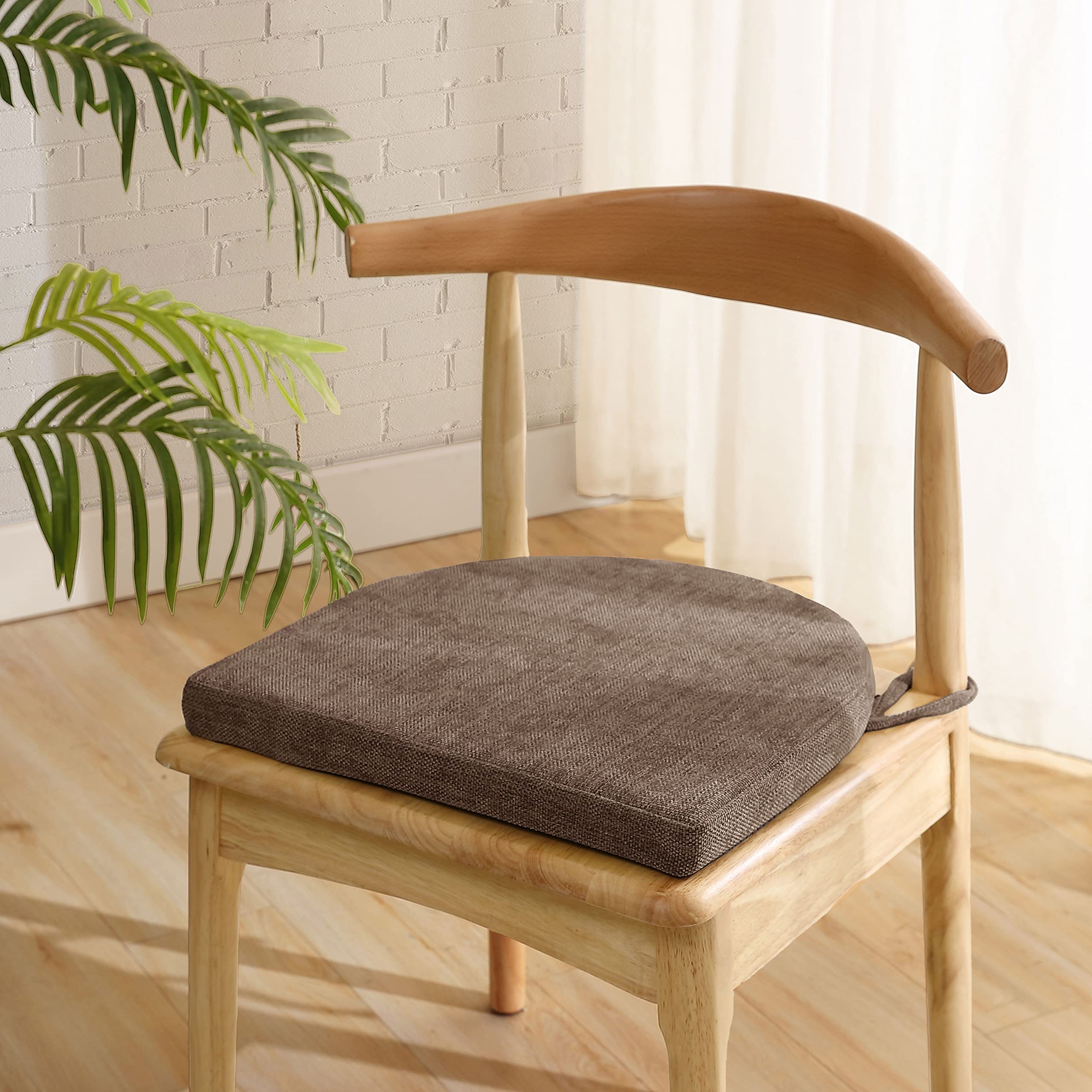 Sweet Home Collection Chair Cushions - 100% High Density Memory Foam Seat Pads (17