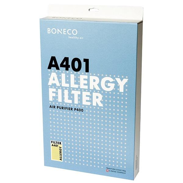 BONECO A401 True HEPA Air Purifier Filter for Allergies, Dust, and Pet Dander – Ideal for Bedrooms, Living Rooms, and Offices