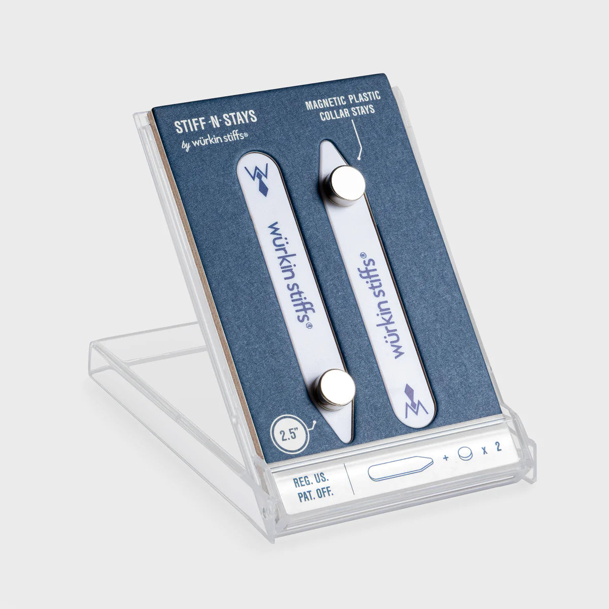 Wurkin Stiff Collar Stays for Men - Premium Shirt Collar Support & Stabilizers - Perfect for Business Attire, Formal Events & Professional Look