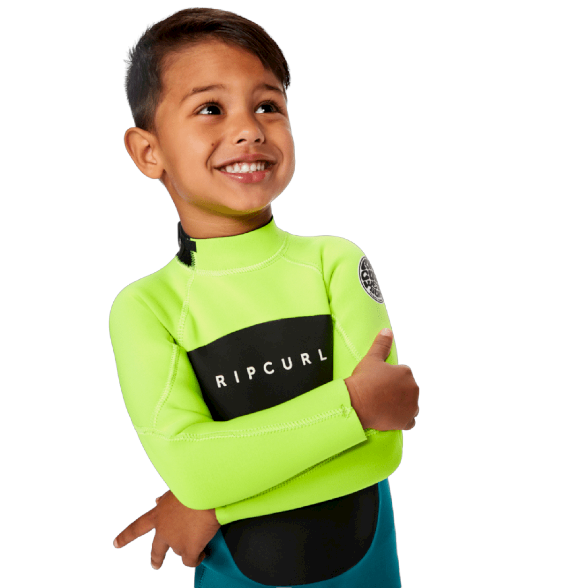 Rip Curl GROMS OMEGA 3/2 Back Zip Full Wetsuit for Men - Warm & Flexible Neoprene Surfing Suit for Cold Water - Perfect for Surfing, Diving & Water Sports