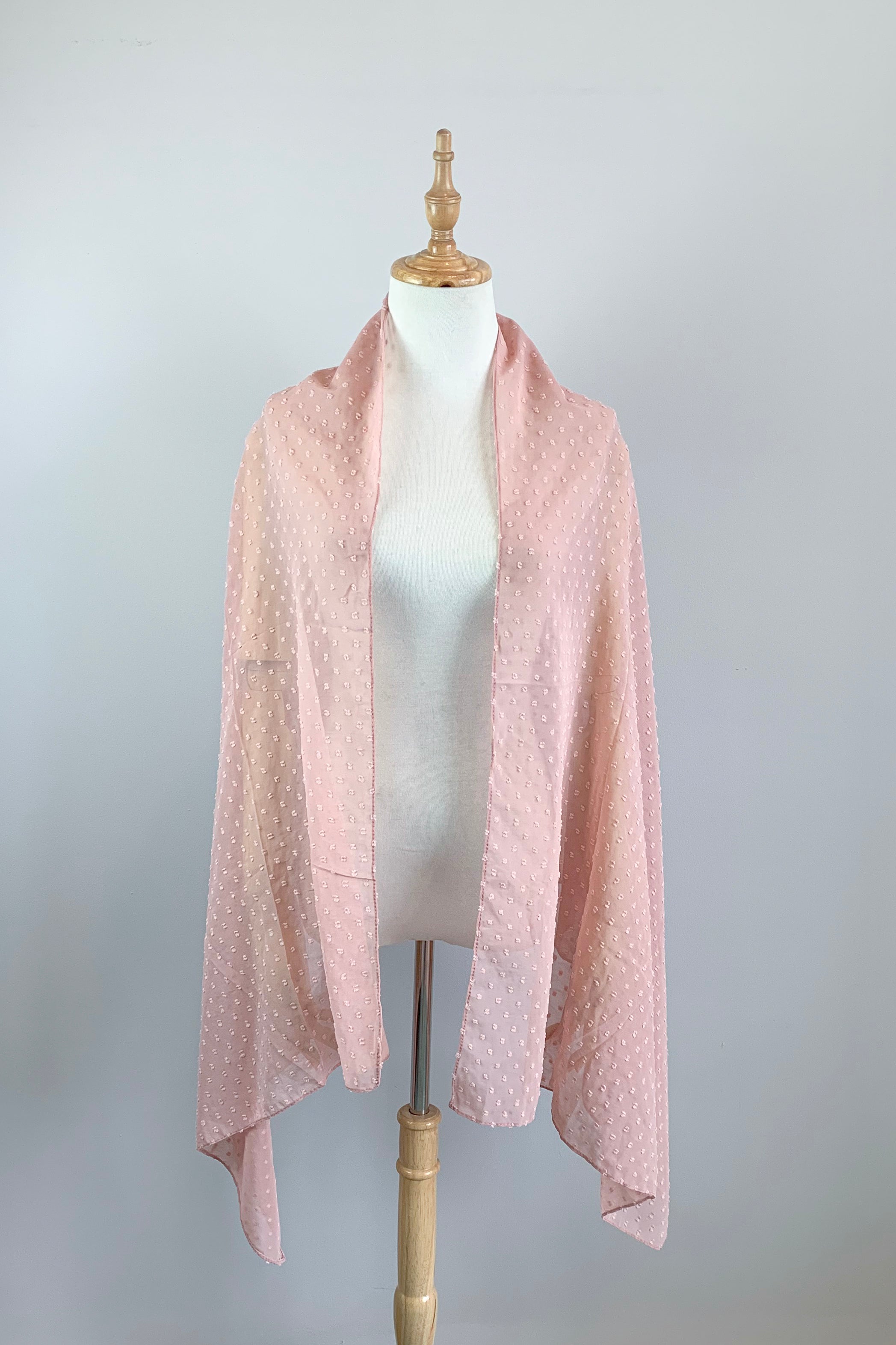 Blush Beige Long Scarf Cover Up Shawl - Soft Fashion Wrap for Women (Lola Blu08) | Perfect for Beach, Wedding, and Evening Outfits