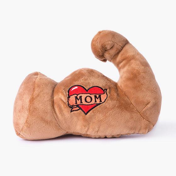 $18 ONLY: BarkShop Mr. Chewniverse’s Muscles Dog Plush Toy - Durable & Cute Chew Toy for Small & Large Dogs - Perfect for Playtime, Training & Cuddling