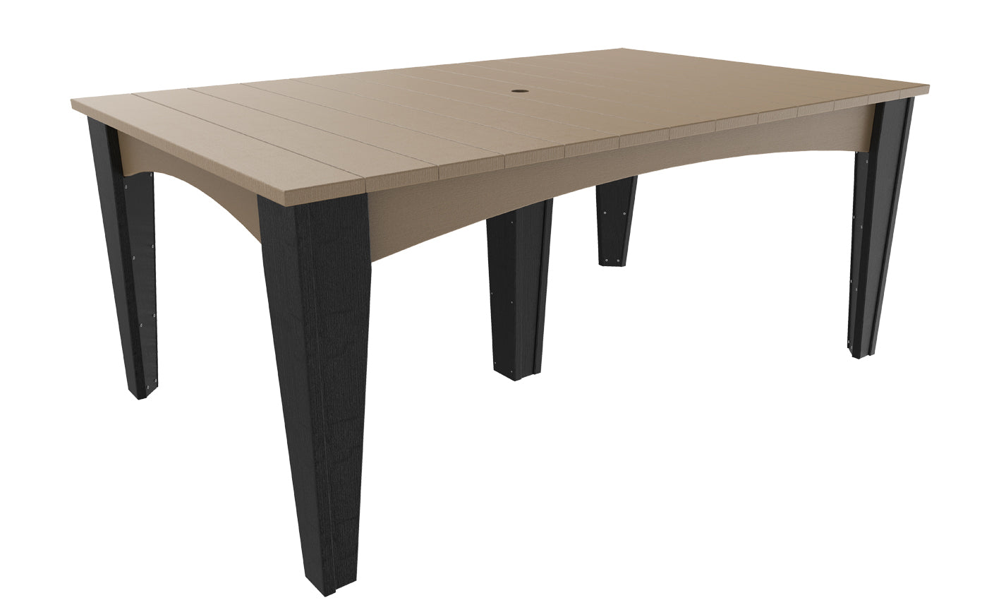 LuxCraft 44 x 72 Inch 7-Piece Dining Table Set for Kitchen Island - Modern Wooden Counter Height Table with 6 Chairs - Perfect for Family Meals, Entertaining & Small Space Dining Rooms
