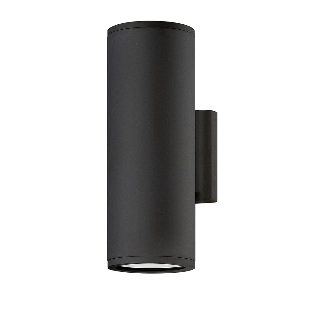 Hinkley Silo 13594BK-LL Small Outdoor LED Wall Lantern - Rust & Corrosion Resistant, Dark Sky Compliant, Black Finish - Perfect for Porch, Patio, and Garden Lighting