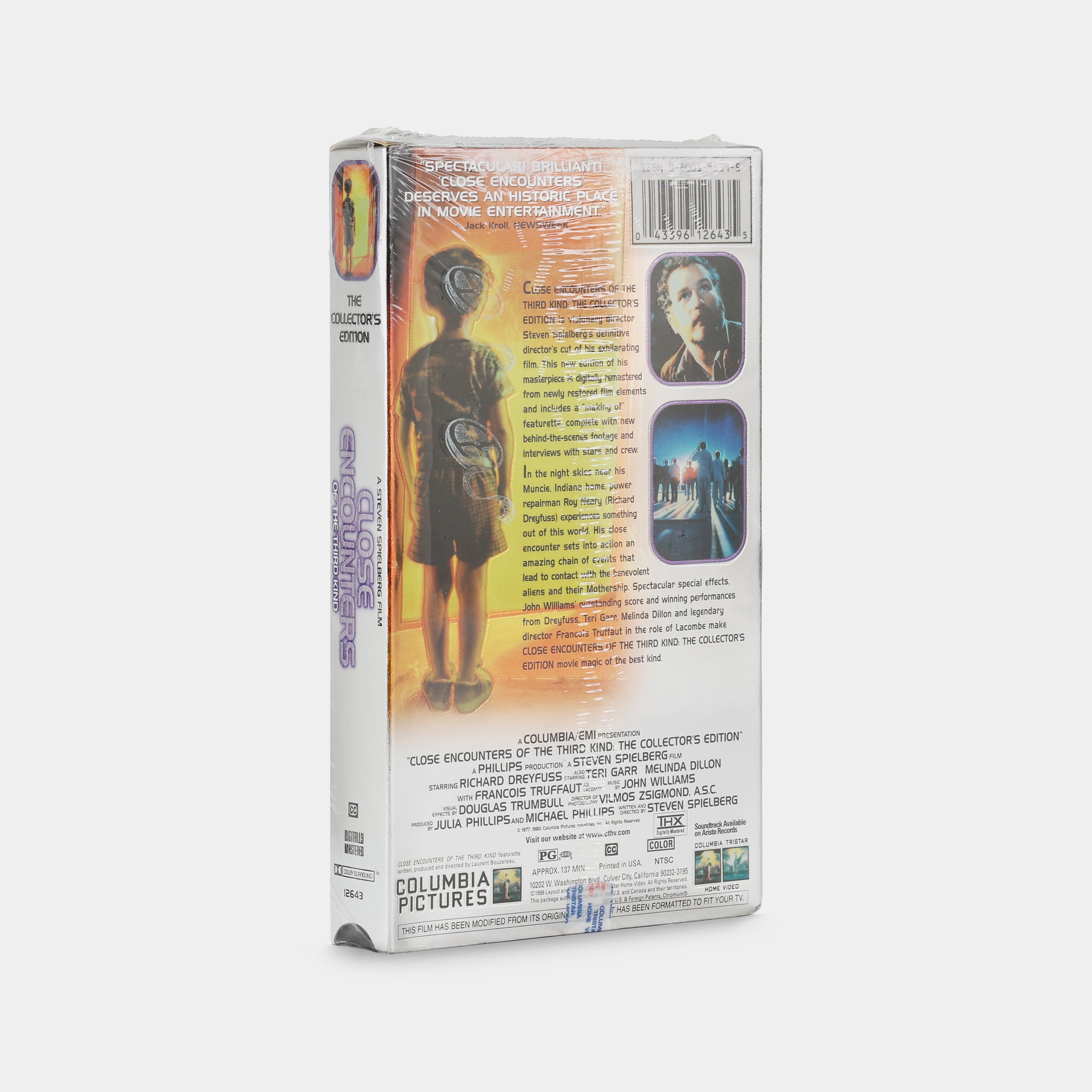 Close Encounters of the Third Kind Collector's Edition Sealed VHS Tape - Perfect for Movie Collectors & Sci-Fi Fans