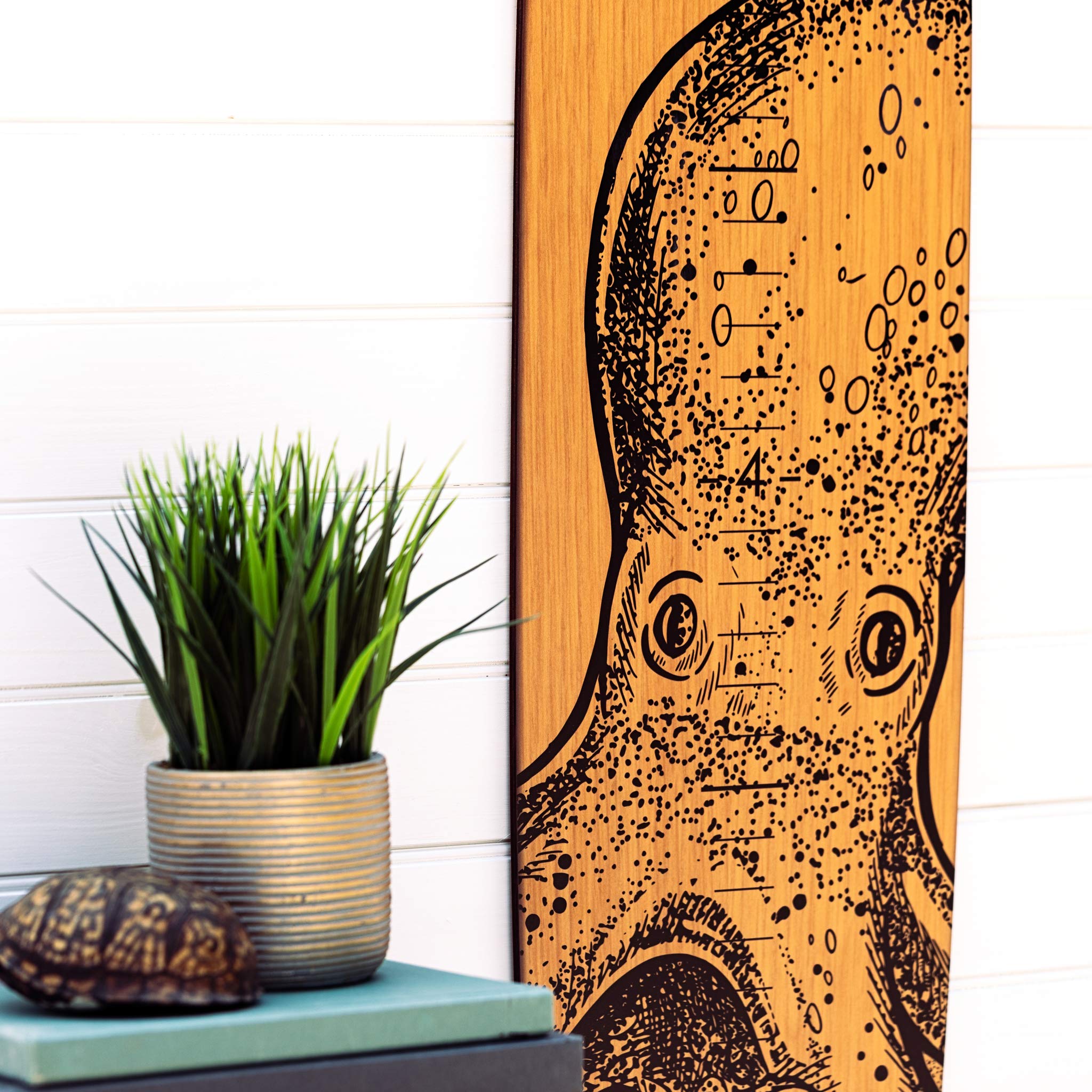 Wooden Surfboard Growth Chart for Kids - 57