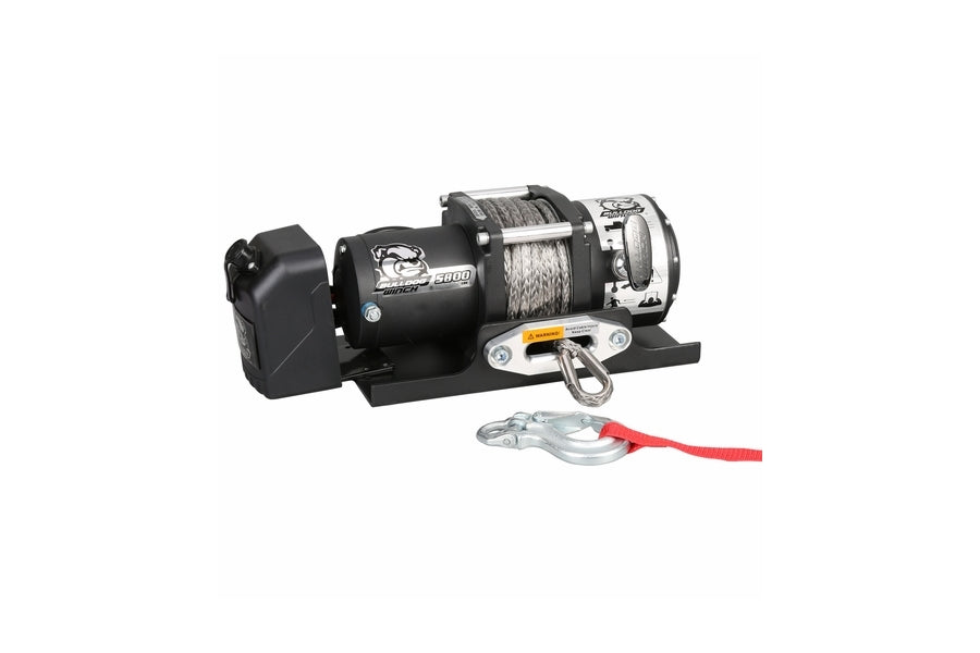 Bulldog Winch 5,800lb Capacity Trailer Winch with 50ft Synthetic Rope - Heavy Duty Towing & Recovery for Trucks, Trailers, and Off-Road Vehicles