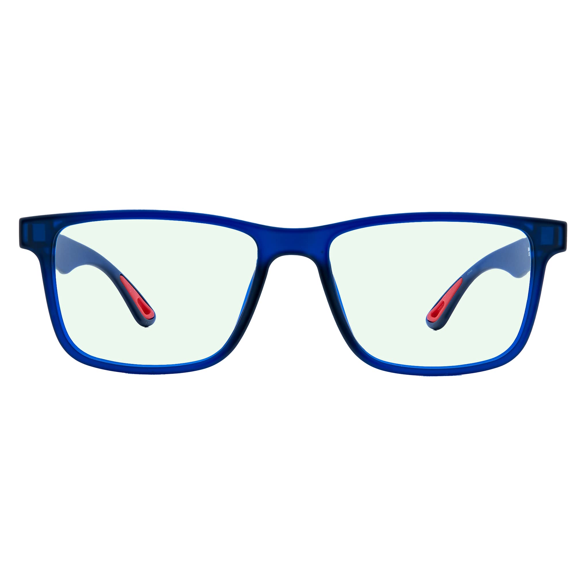 Gamer Advantage Blue Light Blocking Glasses - Lightweight & Stylish Gaming Glasses for Eye Strain Relief - Anti Glare Computer Glasses for Gamers & Office Workers - Inferno Red Frame - Perfect for Gaming, Working & Screen Time Protection