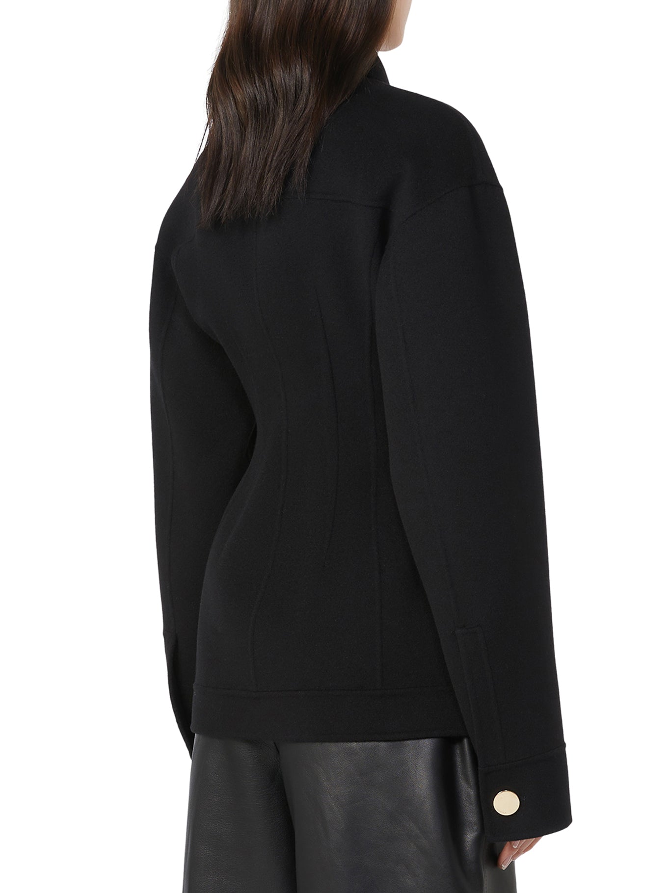 Sportmax Egeo Jacket - Black, Stylish Women's Outerwear for Casual & Evening Wear | Model 2522086011600 013