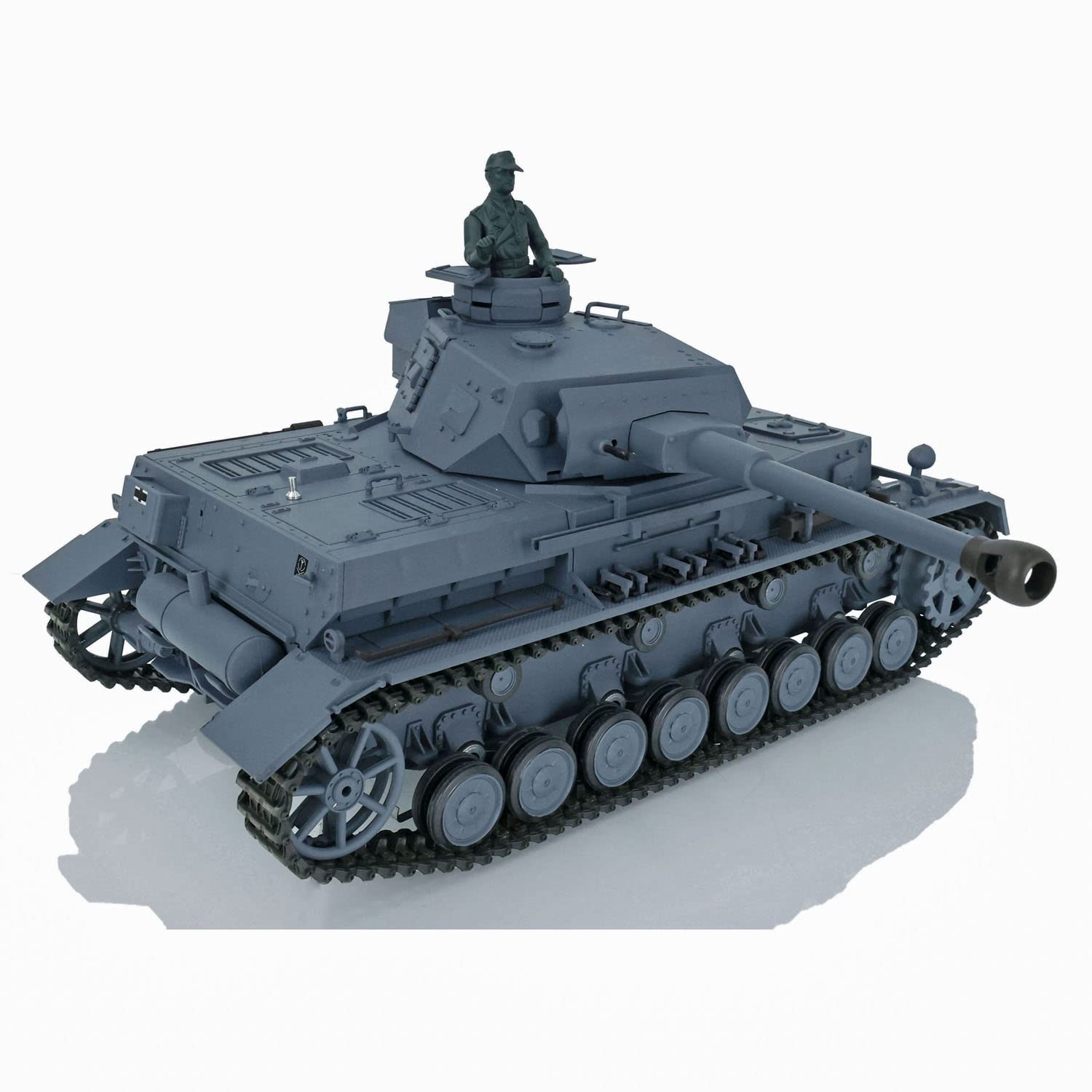 Heng Long 1/16 Scale 2.4GHz RC Tank - German Panzer IV F2 RTR Model with Infrared Combat, 340° Rotating Turret, Smoke Generator & BB Shooting | Ready-to-Run Airsoft Tank for Military Enthusiasts & Collectors | Perfect for Battle Simulation, Outdoor Play & Display