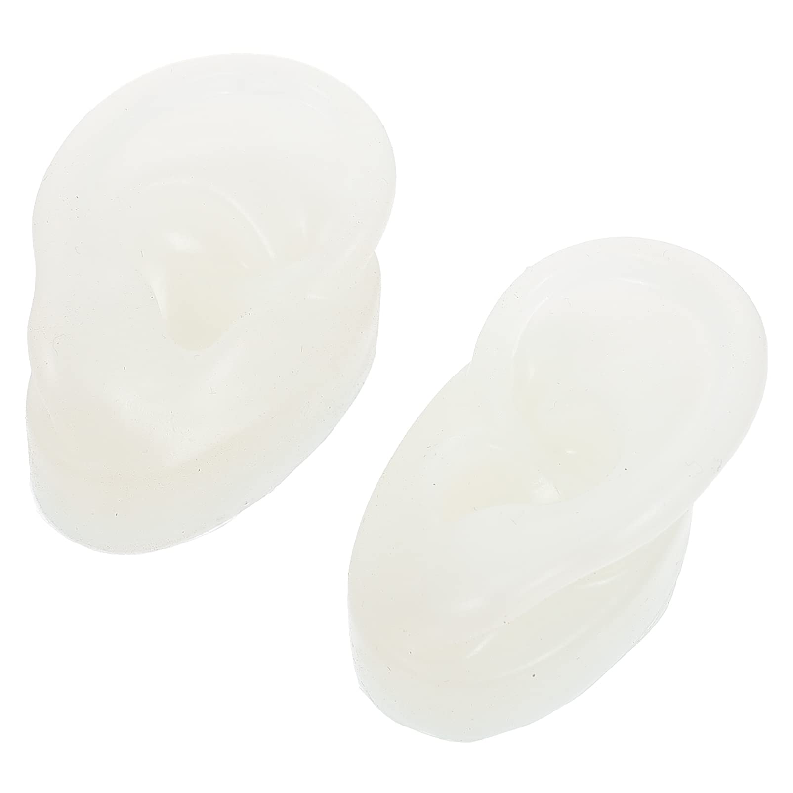 iplusmile Soft Silicone Ear Model Display - 1 Pair Artificial Ear Stud Earring Holder for Jewelry Mannequin | Perfect for Earring Photography, Boutique Displays & Craft Workshops