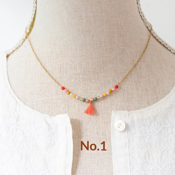 Elegant Dainty Tassel Necklace for Women - Minimalist Gold/Silver Layering Pendant Jewelry - Perfect for Date Night, Office Wear & Special Occasions