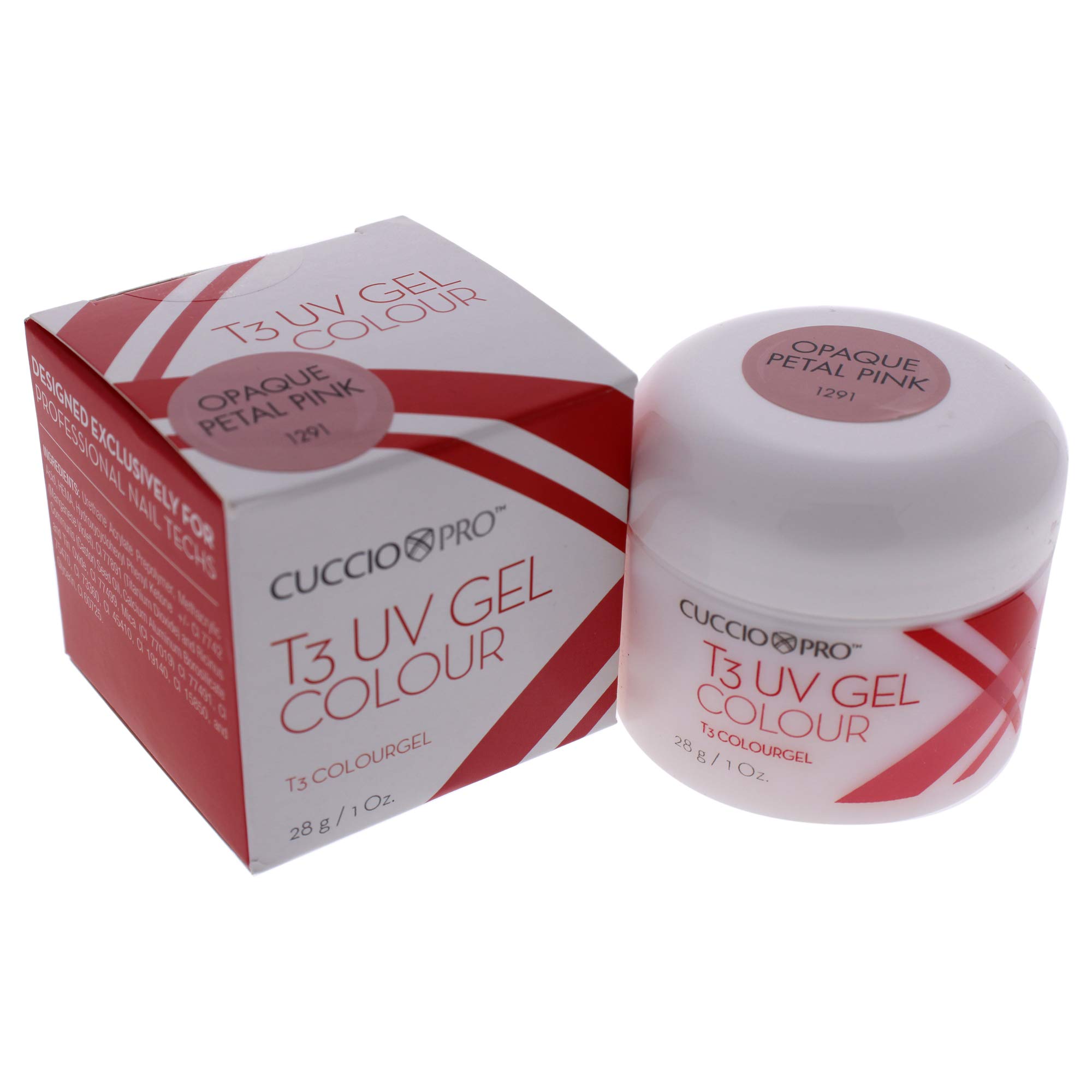 Cuccio Pro T3 UV Gel Polish - Opaque Petal Pink Nail Color for Women - 1 oz Gel Lacquer for Long-Lasting Manicures & Salon-Quality Nails at Home