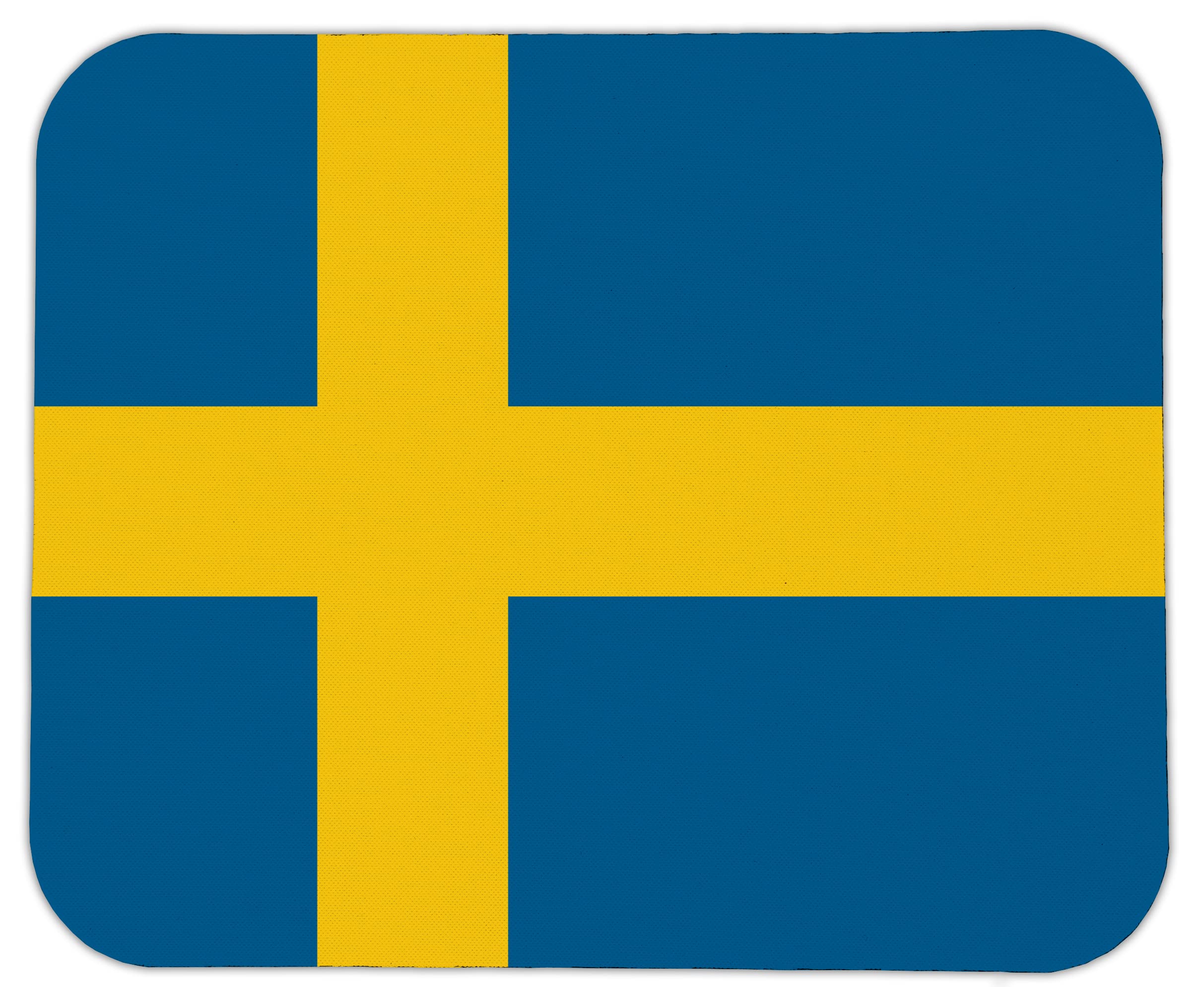 Sweden Flag Mouse Pad - Non-Slip Rubber Base, Smooth Surface for Gaming & Office Use - Perfect for Desktops, Laptops & Workspaces