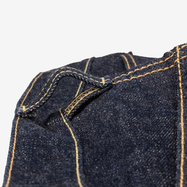 IH 555S 18oz Vintage Selvedge Denim Super Slim Cut Jeans for Men - Indigo Raw Denim, High-Quality Japanese Selvedge, Skinny Fit - Perfect for Casual Wear, Street Style & Vintage Fashion