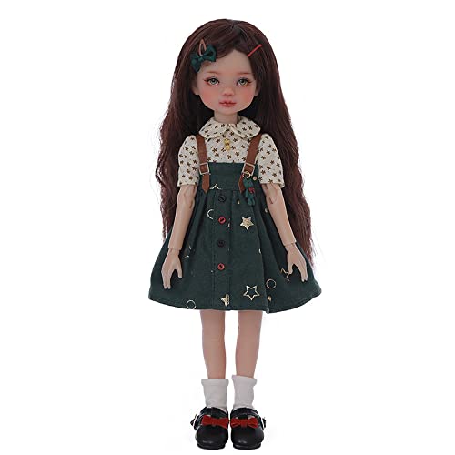 10.6 Inch BJD Doll 1/6 Scale Handmade Ball Jointed Doll with Realistic Makeup, Full Outfit & Long Hair - DIY Collectible Toy for Girls | Perfect Gift for Birthdays, Role Play & Display