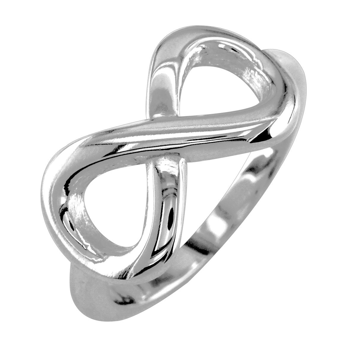 Sterling Silver Infinity Ring for Women - Elegant Wide Band Design, Perfect for Anniversary, Wedding, and Everyday Wear