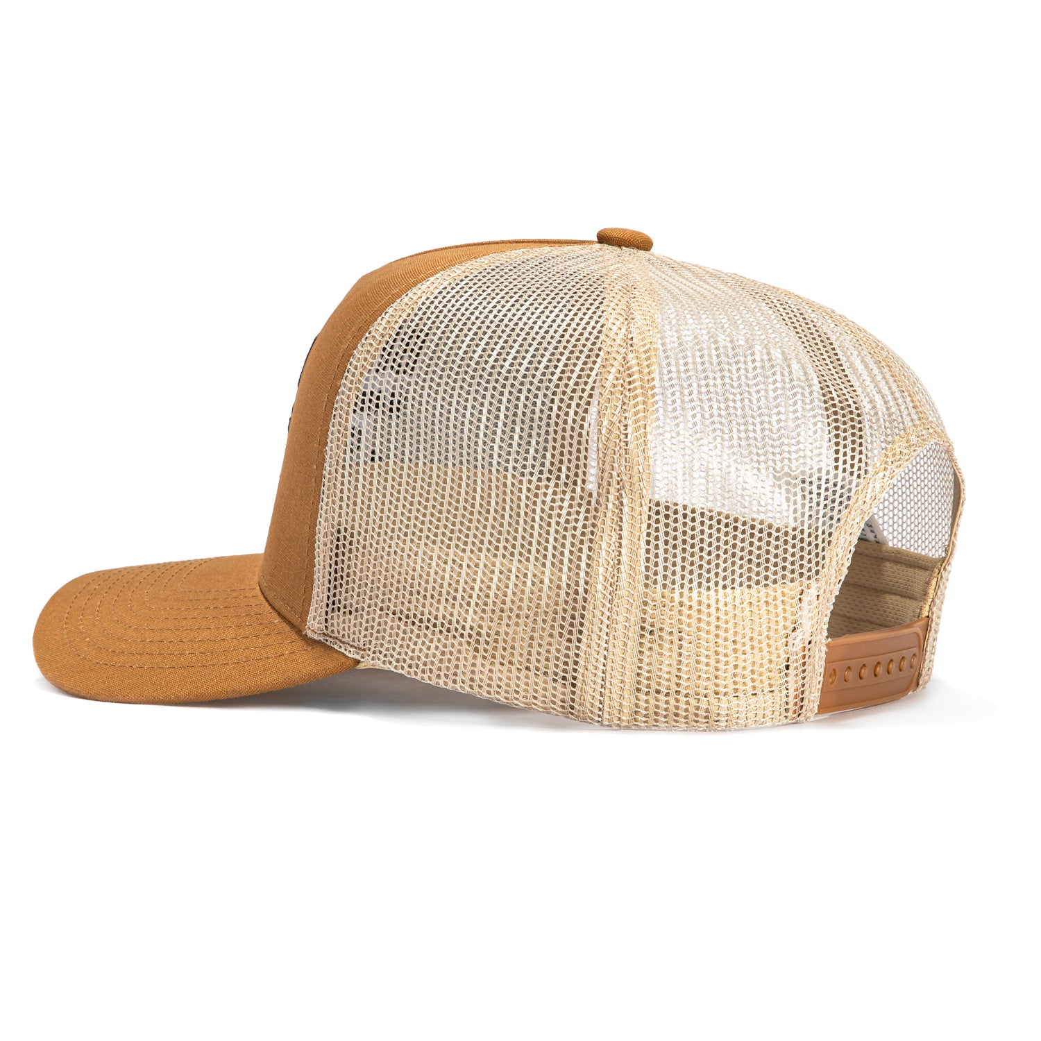 Brixton Redoubt Mesh Snapback Trucker Hat - Brown | Adjustable & Breathable for Outdoor Activities, Sports & Casual Wear