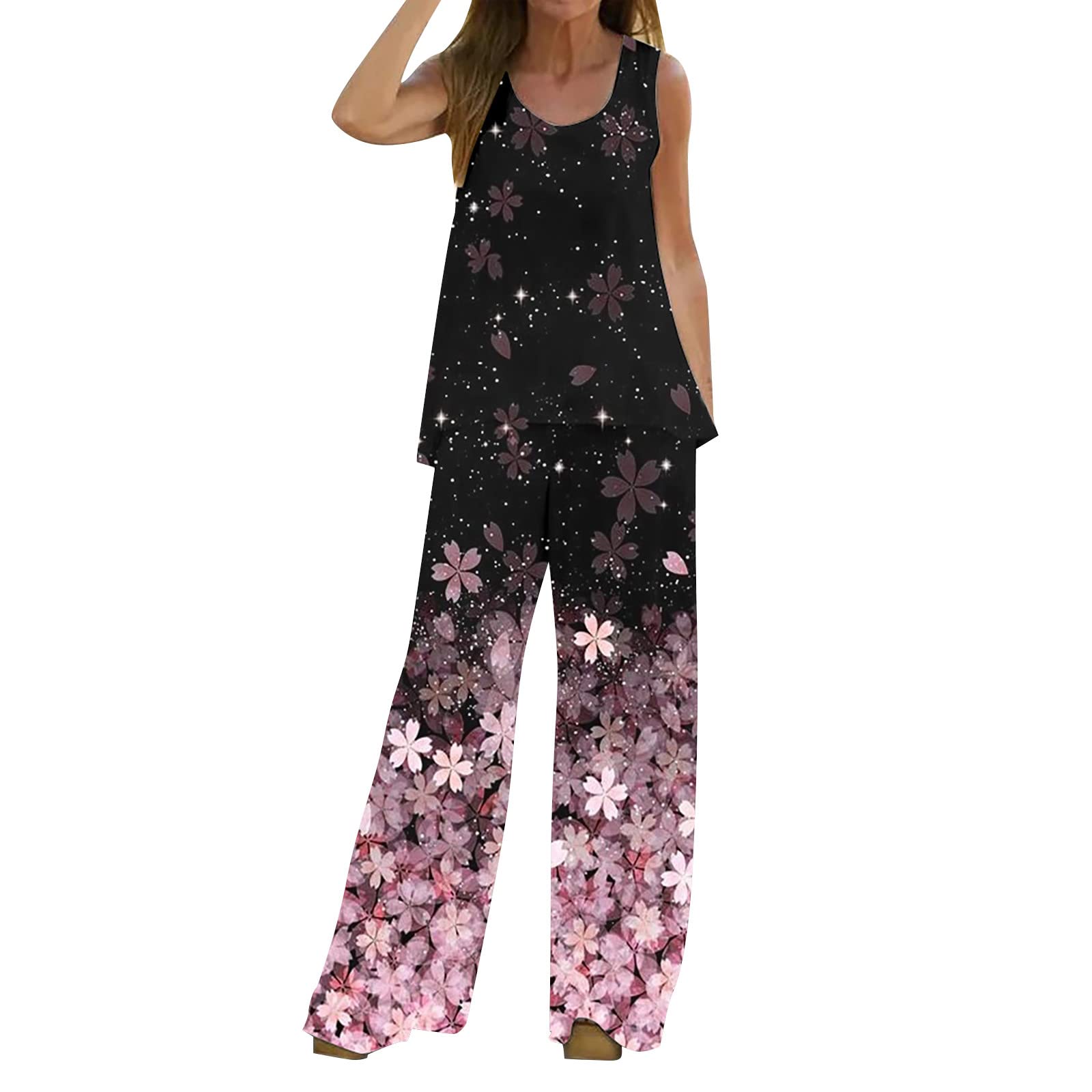 Women's 2-Piece Pajama Set - Soft Cotton Sleepwear Shorts & Top for Lounge, Travel & Home Comfort