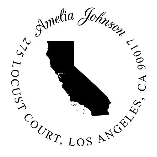 Custom California Address Stamp - Self Inking 1.5
