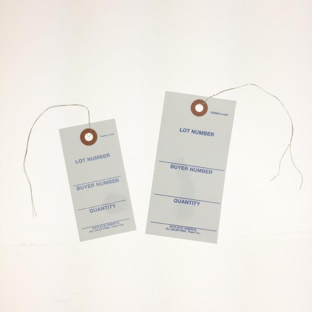 Durable Weatherproof Tuff Printed Tags with Wires (1000/Box) - Perfect for Outdoor Equipment, Industrial Labeling & Inventory Management
