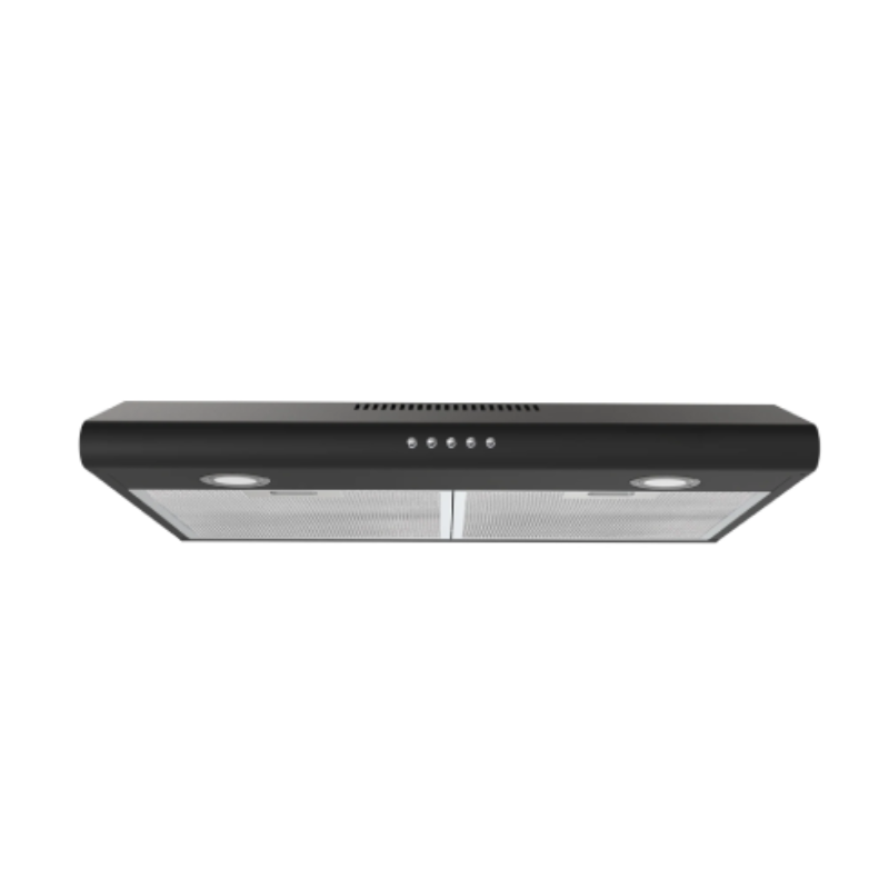 Europace ECH2508EBK 60cm Slimline Range Hood - Black | Ultra-Thin Design for Modern Kitchens | Powerful Extraction & Quiet Operation | Perfect for Apartments, Small Kitchens & Open-Plan Living Spaces