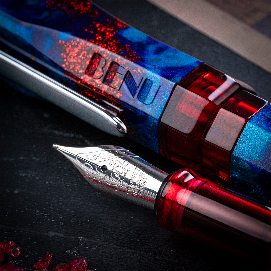 Benu AstroGem Fountain Pen Apollo - Premium Writing Instrument for Calligraphy, Journaling & Gifts | Elegant Design for Professionals & Collectors