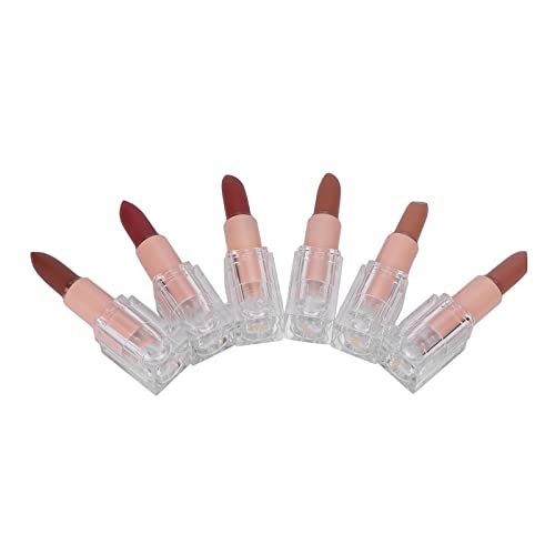 6Pcs Matte Lipstick & Lip Gloss Set - Waterproof, Moisturizing, Long-Lasting for Daily Makeup | Perfect for Parties, Dates & Everyday Wear (Set B)