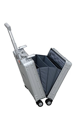 ALEON 17 Inch Aluminum Wheeled Hardside Business Briefcase - Lightweight Carry-On Luggage for Business Travel & Office Commute