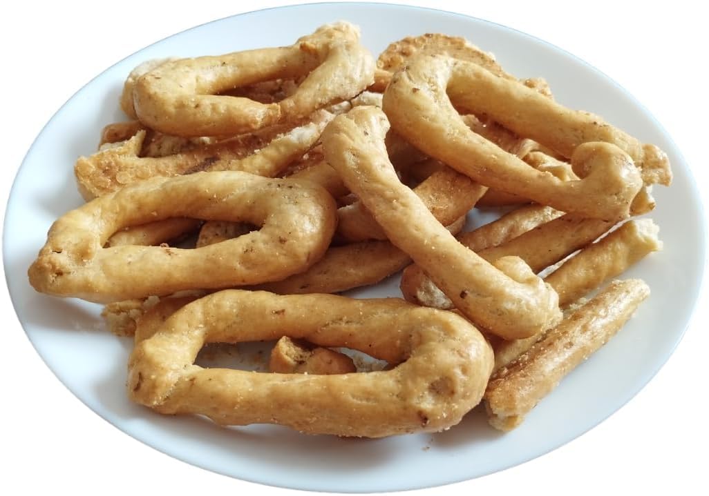 3 Packs of Authentic Pugliese Taralli with Extra Virgin Olive Oil - Handcrafted Italian Snacks, Perfect for Aperitifs, Parties & Gifts | Made with Fennel Seeds | Great for Wine Pairing, Charcuterie Boards & Holiday Gatherings