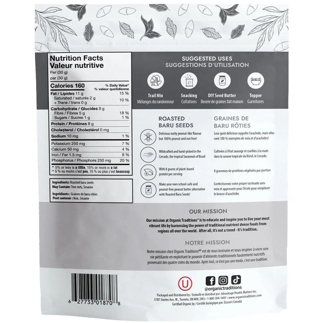 Organic Roasted Baru Seeds 150g - Crunchy & Nutritious Superfood Snack - Gluten-Free, Vegan, High in Protein & Fiber - Perfect for Healthy Snacking, Salads & Trail Mixes