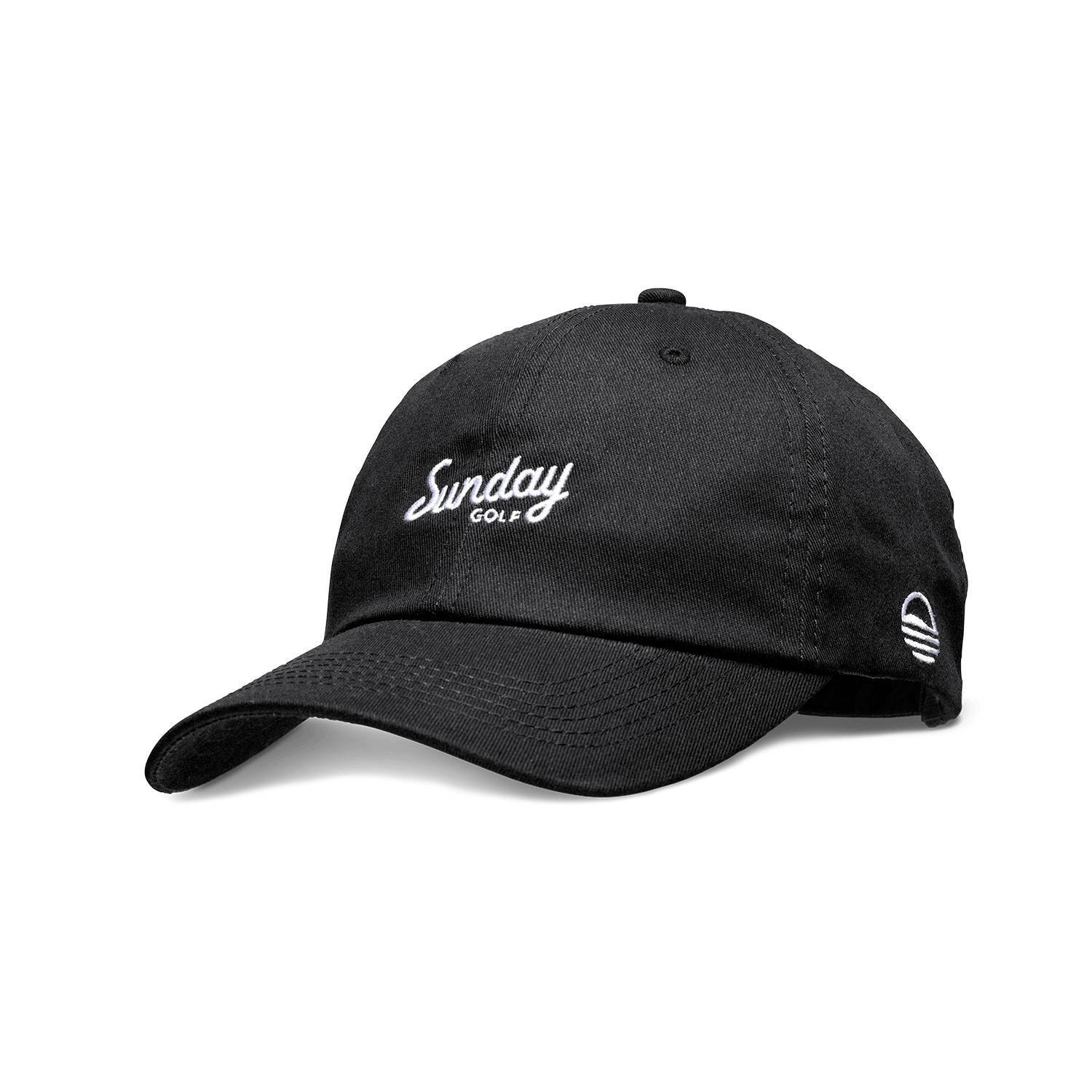 Sunday Golf Dad Hat - Matte Black Baseball Cap for Men & Women | Perfect for Golfing, Outdoor Sports & Casual Wear