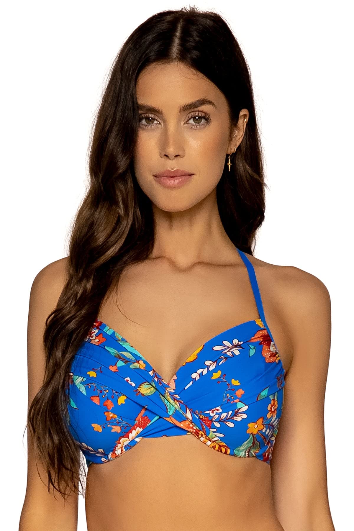 Women's Underwire Bikini Top - Flattering Push-Up Swimsuit with Adjustable Straps for Beach, Pool & Vacation | Sunsets Crossroads Design