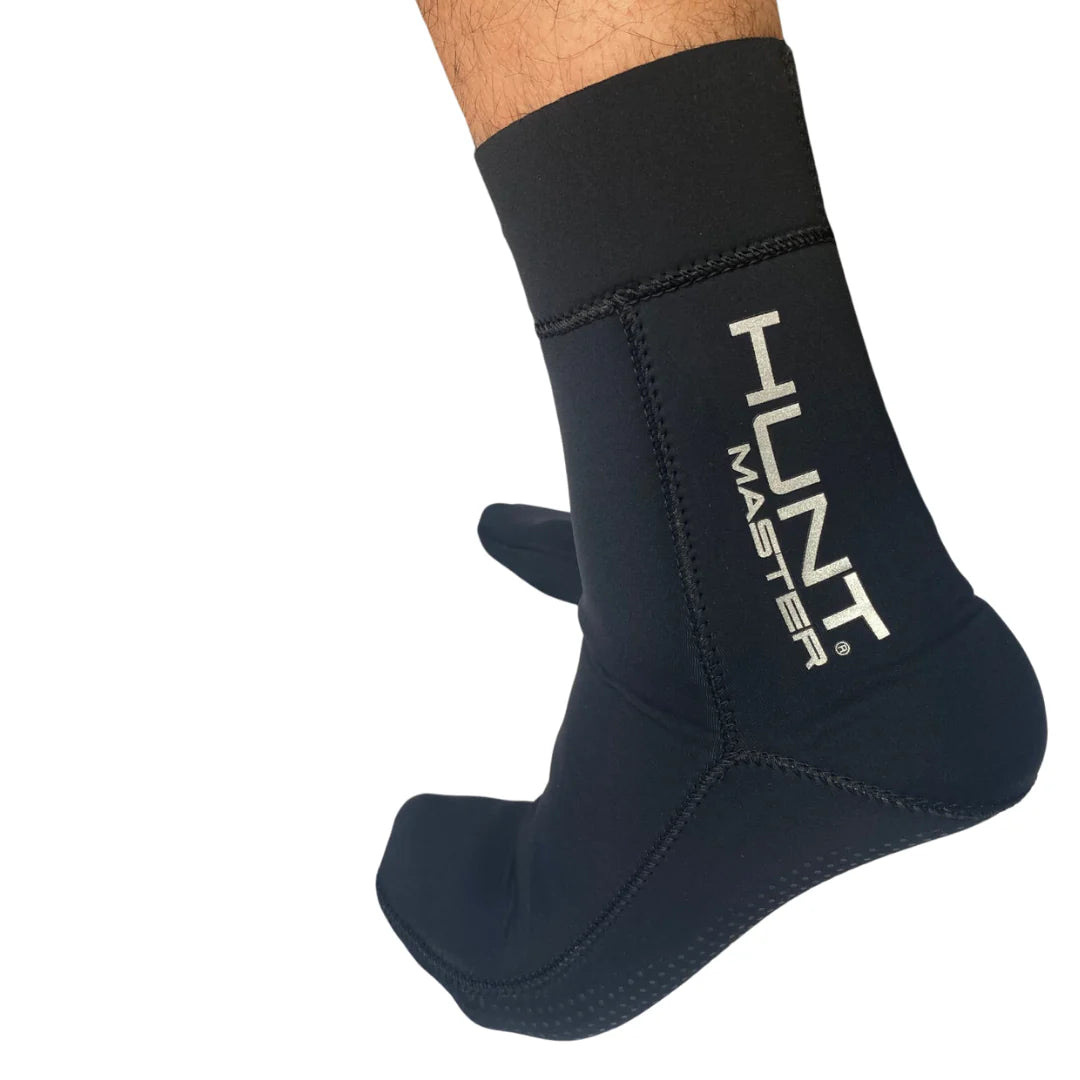 Hunt Master Elanora 3.5mm Neoprene Dive Socks for Scuba Diving, Snorkeling & Water Sports - Black