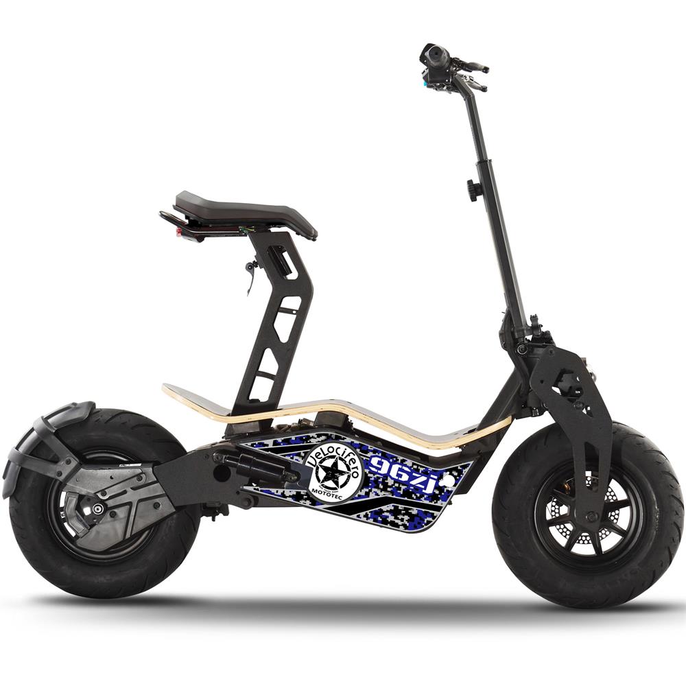 Velocifero 1600W 48V Electric Scooter for Adults - High Speed Commuter & Off-Road E-Scooter for Urban Travel & Adventure Riding