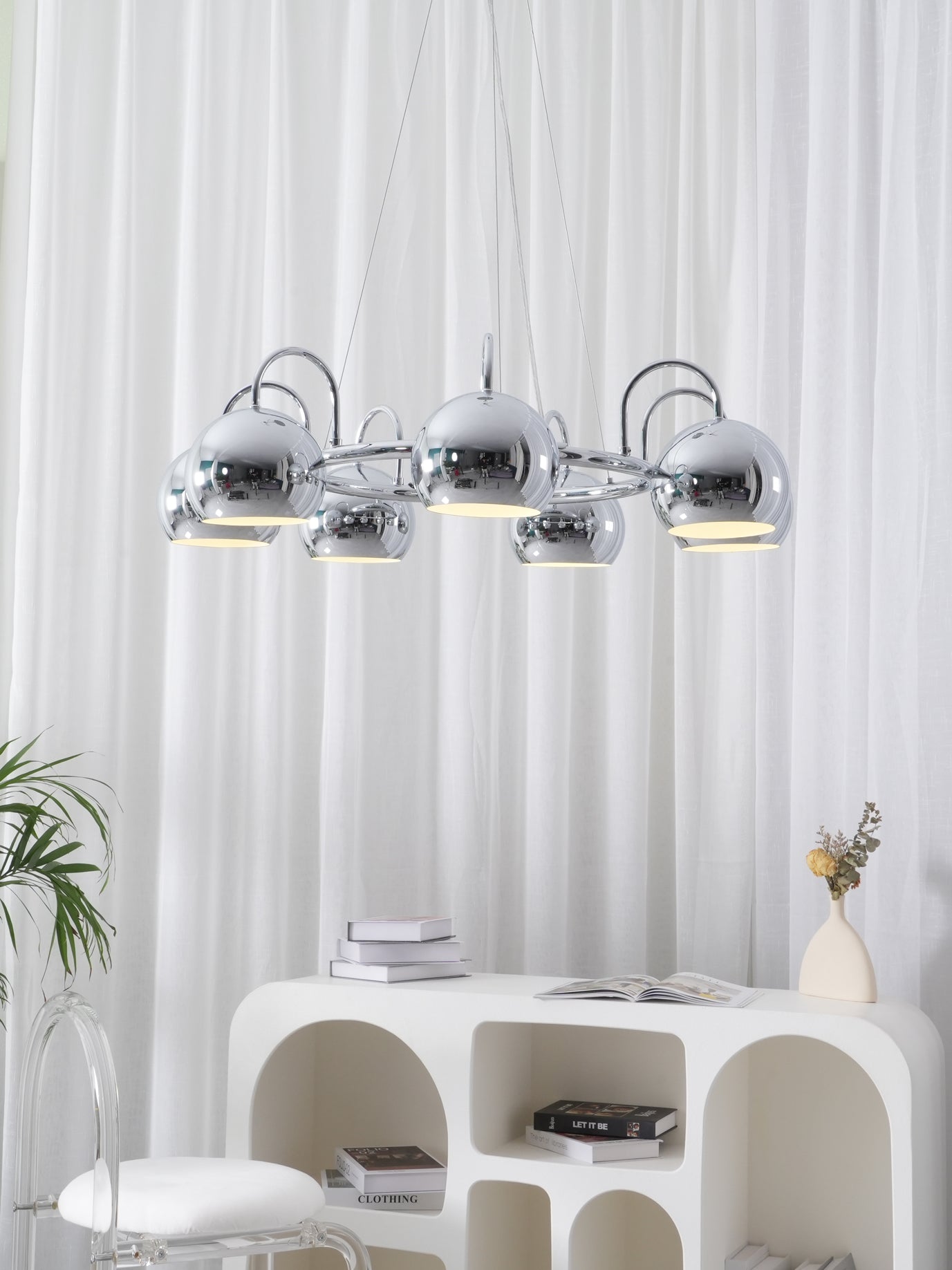 Eyeball Chandeliers - Unique Gothic Halloween Decor for Home, Party & Haunted House Lighting - Spooky Eyeball Ceiling Light Fixture for Living Room, Dining Room & Bedroom