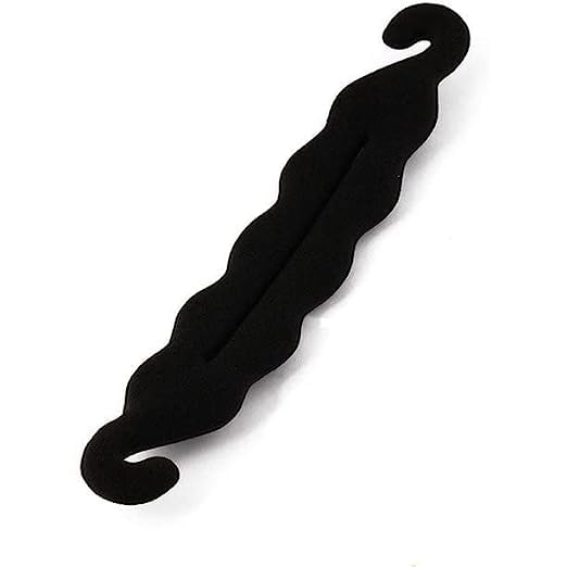 Viraaji Hair Donut Bun Maker - Magic Clip Twist & Turn Hair Styling Sponge for Easy Updos (2 Pack, Black) - Perfect for Parties, Weddings, and Everyday Hairstyles