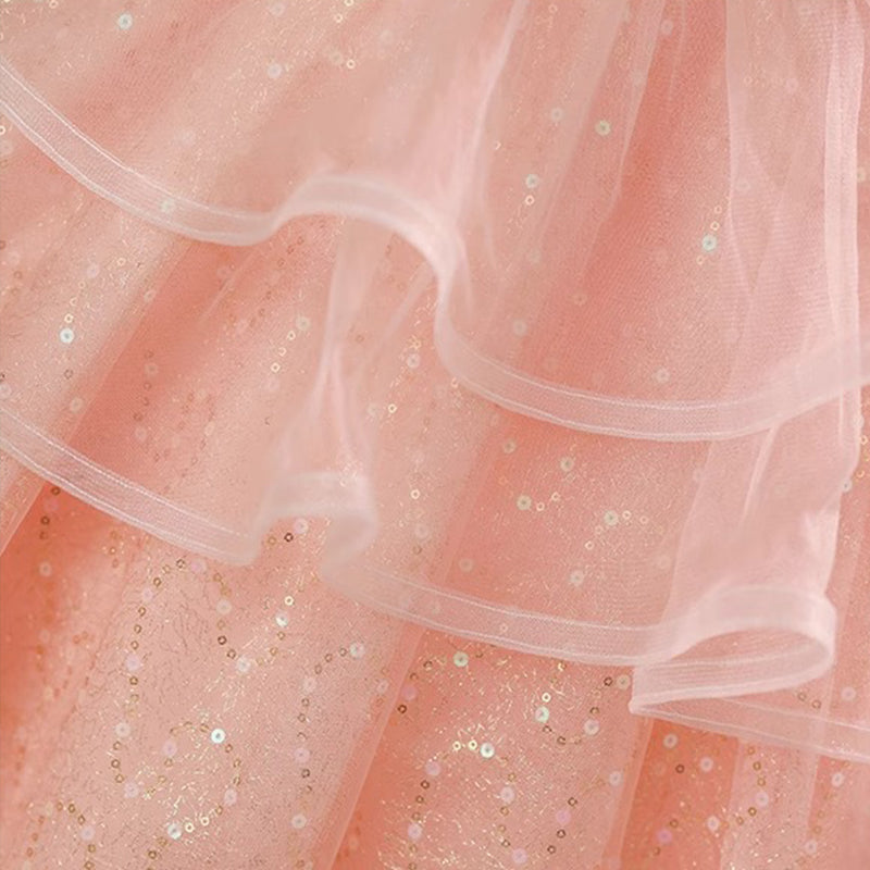 Elegant Baby Girls First Communion Dress - Toddler Princess Costume for Church Ceremony, Baptism, and Special Occasions
