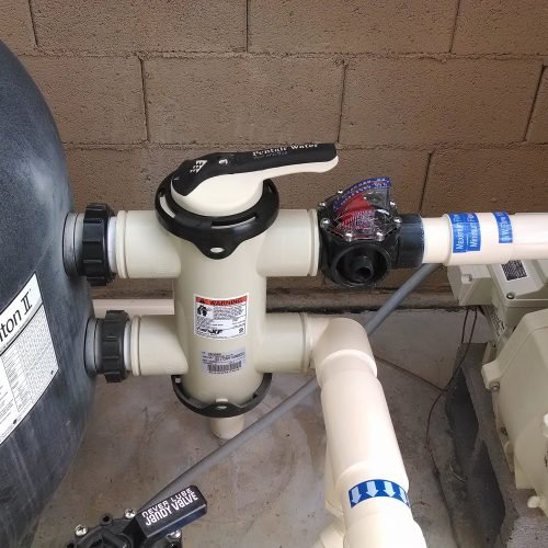 FV-C Control FlowVis 2 x 2.5in Complete Pool Flow Meter with Check Valve - Black | Swimming Pool Water Flow Monitoring for Inground & Above Ground Pools