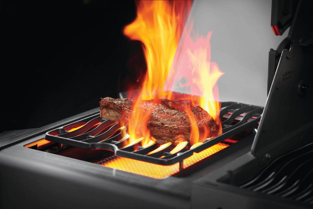 Napoleon Prestige 500 RSIB 4-Burner Propane Gas Grill with Infrared Side Burner - P500RSIBPSS - Perfect for Backyard BBQs, Outdoor Cooking & Entertaining