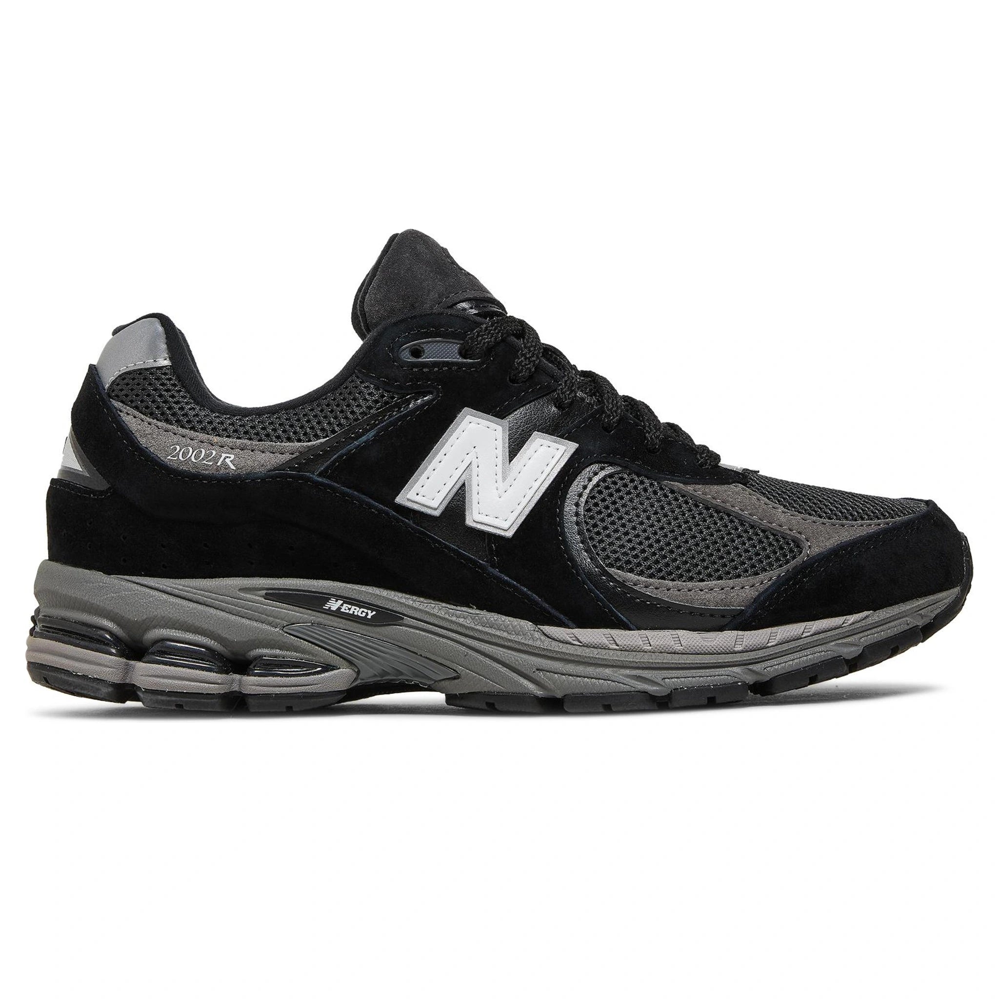 New Balance 2002R Running Shoes for Men - Black/Dark Grey/White Retro Sneakers for Jogging, Gym & Casual Wear