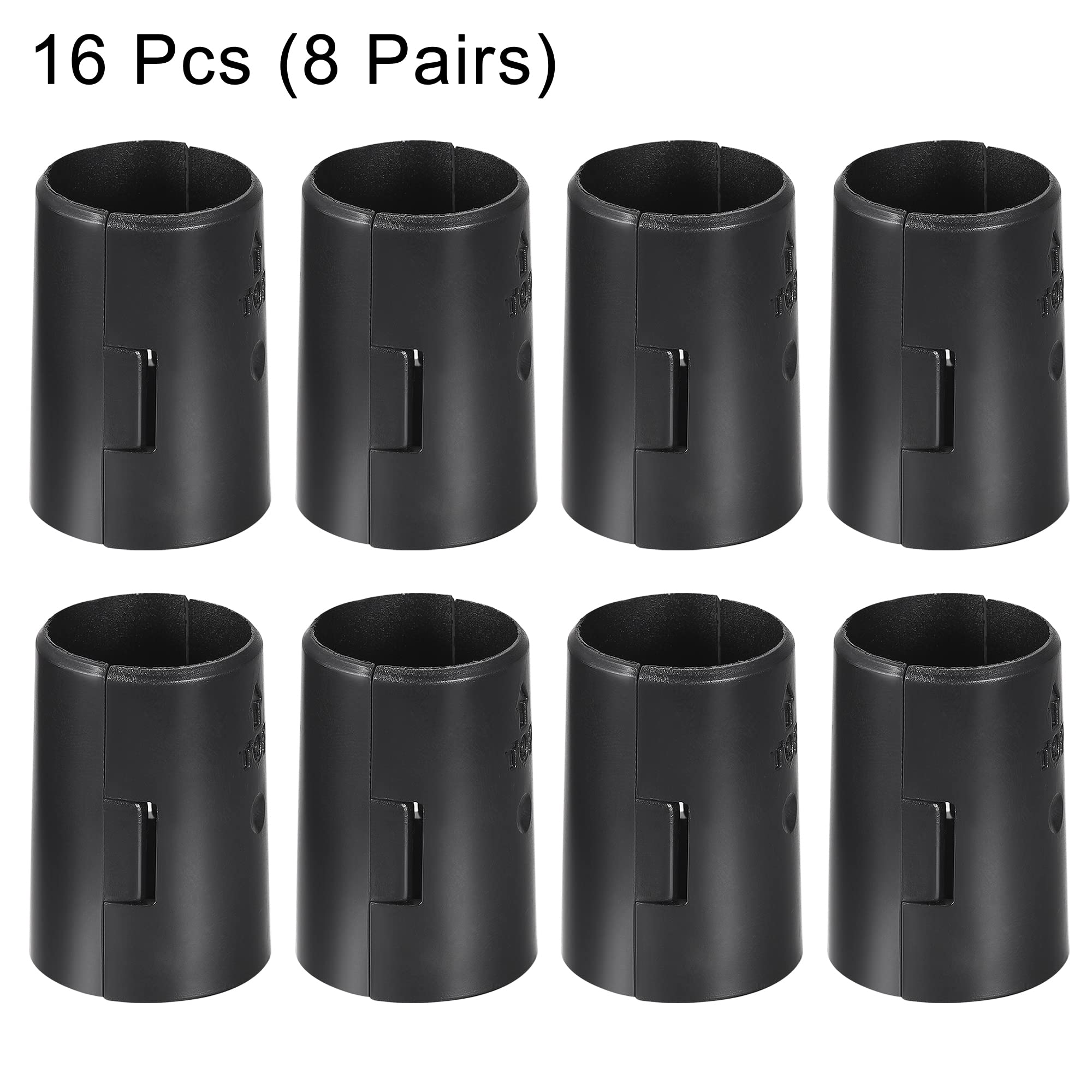 1 Inch Wire Shelf Clips - 16 Pack Plastic Locking Clips for Wire Shelving Systems | Secure Storage Organizer for Pantry, Closet & Garage Shelves