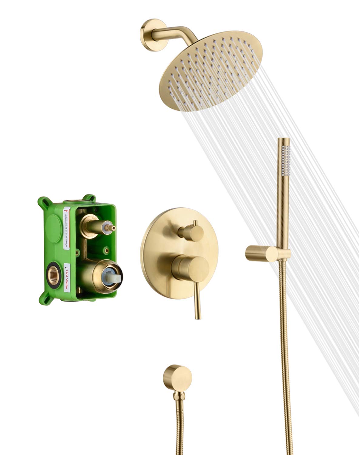 Premium Shower System S3223BGI with Tub Spout S3232BGI - Complete Bathroom Set for Modern Homes, Perfect for Master Bathrooms & Guest Suites