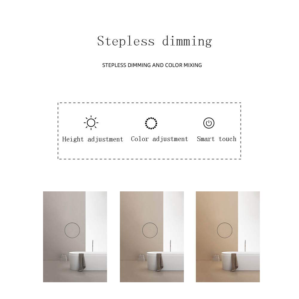 Smart LED Bathroom Mirror with Anti-Fog Technology - Wall Mounted Touch Screen Vanity Mirror with Human Body Sensor, Defogging & Explosion-Proof Design for Modern Bathrooms and Powder Rooms