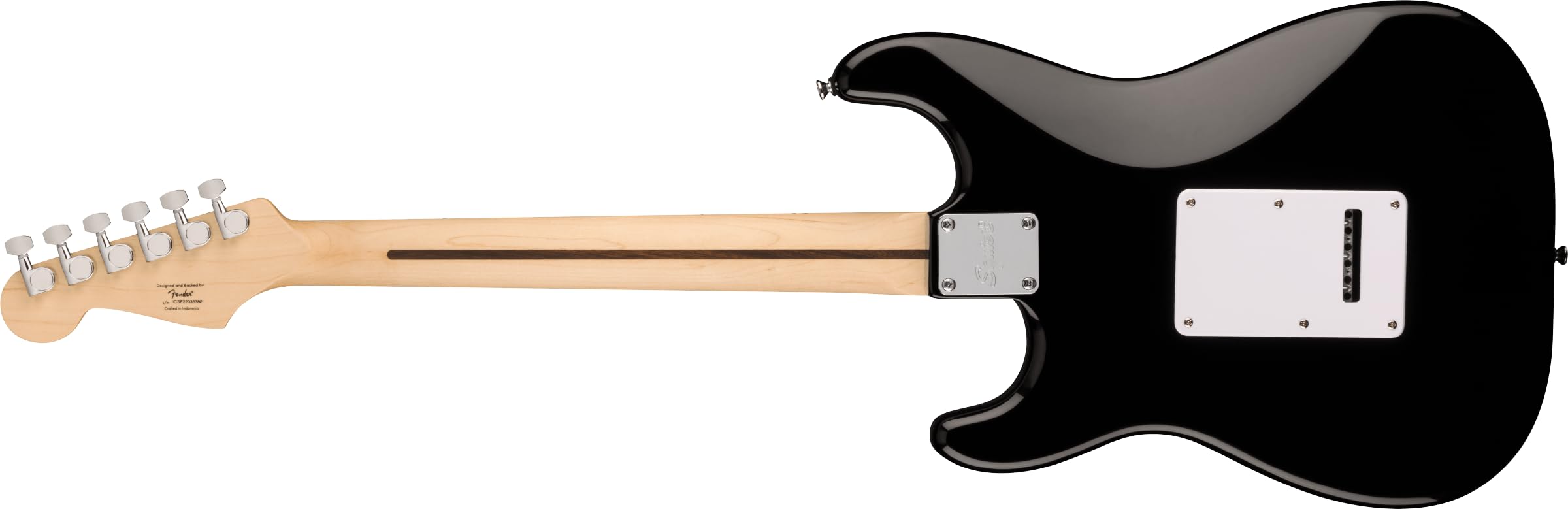 Squier 6 String Solid-Body Electric Guitar for Beginners - Right Handed, Black (Model 0373152506) | Perfect for Rock, Blues & Home Practice