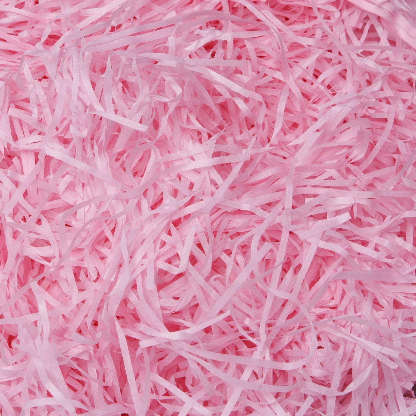 House of Craft - 100g Rose Pink Paper Grass for DIY Crafts, Gift Wrapping, Wedding Favors, Christmas Decorations, Baby Shower & Party Supplies | Perfect for Scrapbooking, Gift Baskets, Table Centerpieces & Event Decor (Rose Pink)