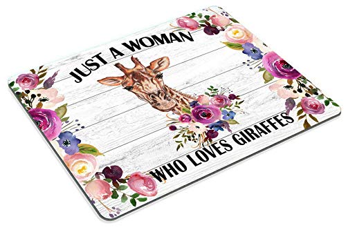 Premium Smooffly Giraffe Mouse Pad - Cute Office Desk Accessory for Women, Funny Quote Mouse Mat, Perfect Gift for Giraffe Lovers - Ideal for Home Office, Gaming Setup & Workstation Decor